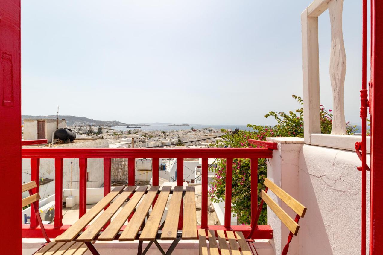 Elenitas Town House With Balcony And Sea View Apartment Mykonos Town Luaran gambar
